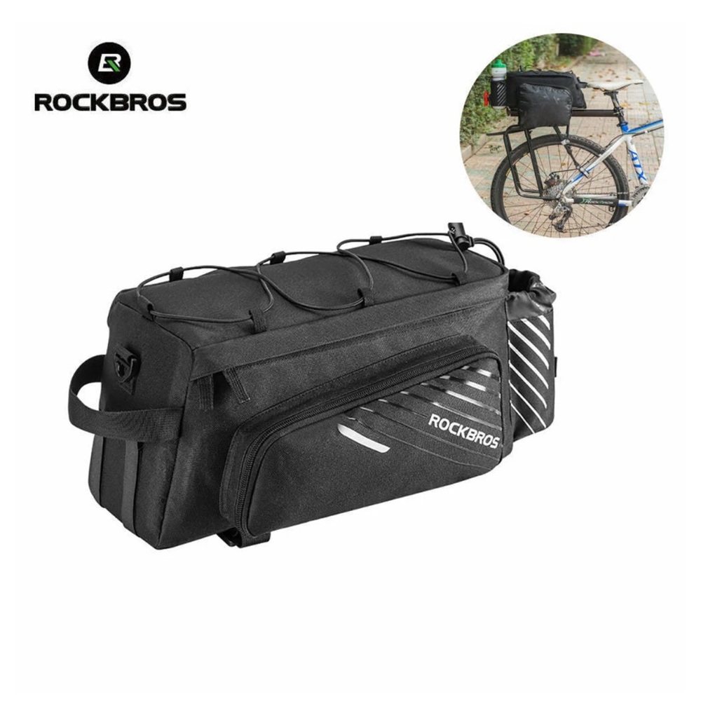 ROCKBROS Pro Bicycle Rear Rack
Bag with Extra Pockets - Picture 4 of 9